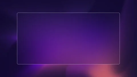 Abstract Dark Purple Gradient Background with Glowing Neon Frame Placeholder. Stock Footage 331494124