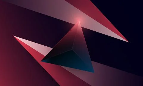 Abstract dark purple polygon triangles shape pattern on background. Stock Illustration