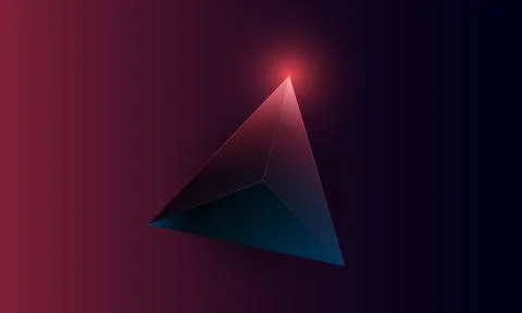 Abstract dark purple polygon triangles shape pattern on background. Illustrazione stock