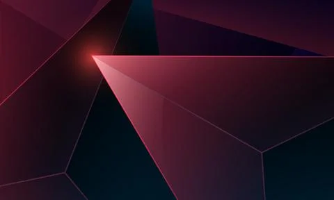 Abstract dark purple polygon triangles shape pattern on background. Illustrazione stock