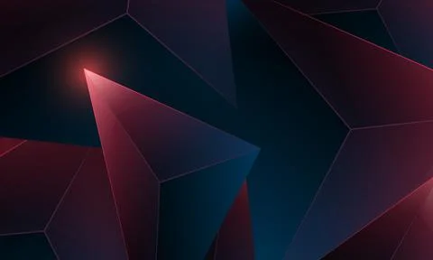 Abstract dark purple polygon triangles shape pattern on background. Stock Illustration