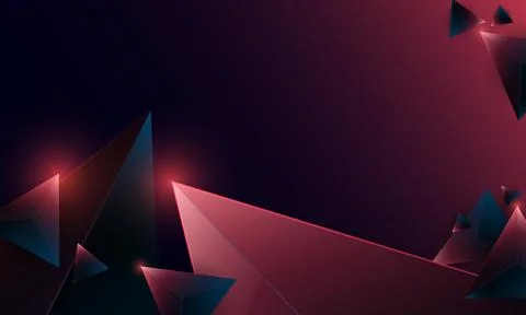 Abstract dark purple polygon triangles shape pattern on background. Stock Illustration