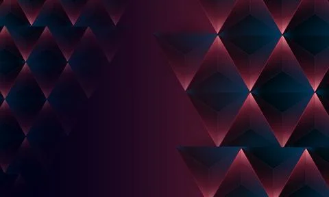 Abstract dark purple polygon triangles shape pattern on background. Stock Illustration