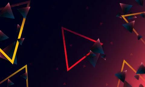 Abstract dark purple polygon triangles shape pattern on background. Stock Illustration