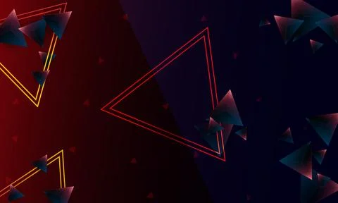 Abstract dark purple polygon triangles shape pattern on background. Stock Illustration