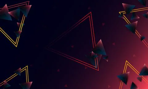 Abstract dark purple polygon triangles shape pattern on background. Stock Illustration