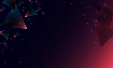 Abstract dark purple polygon triangles shape pattern on background. Illustrazione stock