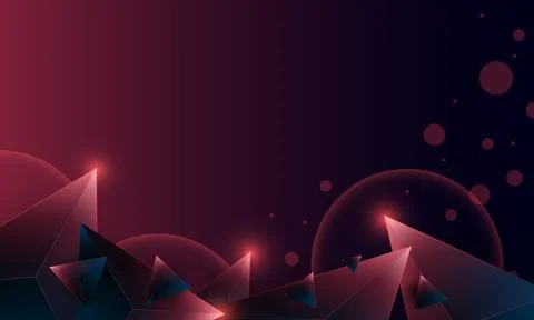 Abstract dark purple polygon triangles shape pattern on background. Illustrazione stock