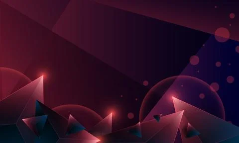 Abstract dark purple polygon triangles shape pattern on background. Stock Illustration