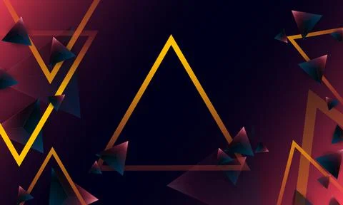 Abstract dark purple polygon triangles shape pattern on background. Stockillustratie