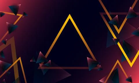 Abstract dark purple polygon triangles shape pattern on background. 스톡 일러스트