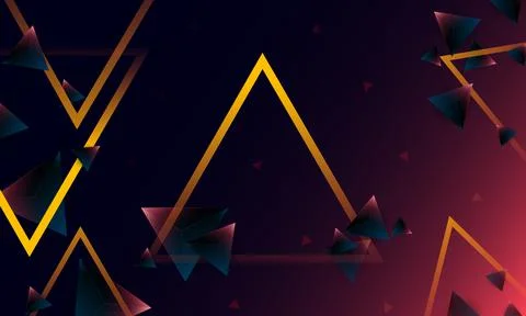 Abstract dark purple polygon triangles shape pattern on background. Stock Illustration