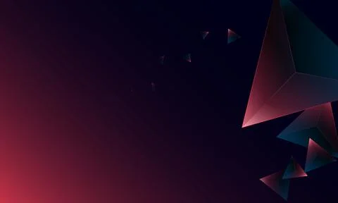 Abstract dark purple polygon triangles shape pattern on background. 스톡 일러스트