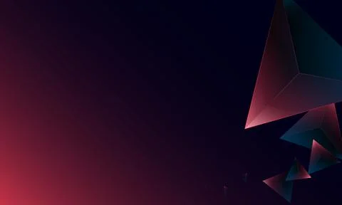 Abstract dark purple polygon triangles shape pattern on background. Stock Illustration