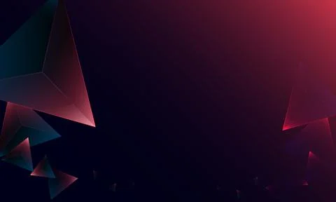 Abstract dark purple polygon triangles shape pattern on background. Stockillustratie