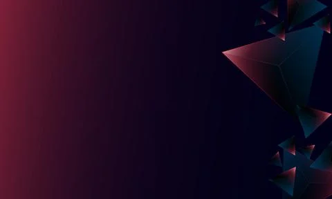 Abstract dark purple polygon triangles shape pattern on background. Stock Illustration