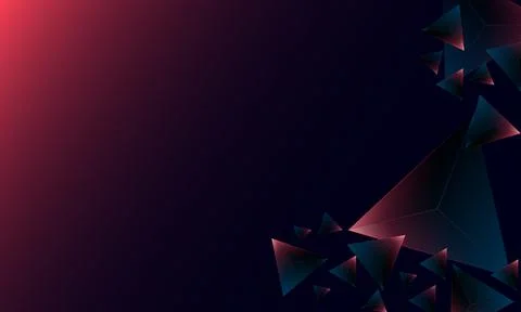 Abstract dark purple polygon triangles shape pattern on background. Stock Illustration