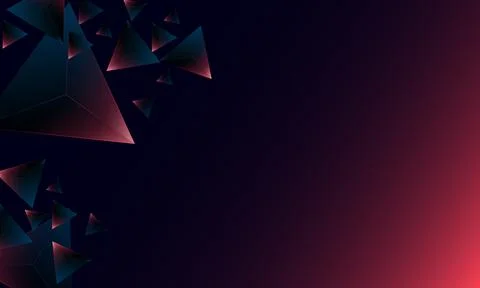 Abstract dark purple polygon triangles shape pattern on background. Illustrazione stock