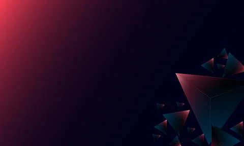 Abstract dark purple polygon triangles shape pattern on background. Illustrazione stock