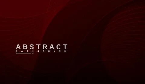 Abstract dark red background with curved lines and smooth wave patterns for Stock Illustration