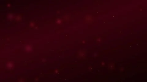 Abstract dark red background with floating glowing particles and soft bokeh Stock Footage 345427975
