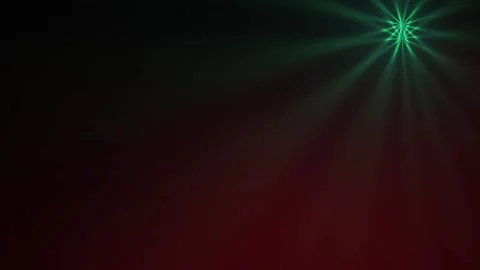 Abstract Dark Red Background with Glowing Green Light Flare Effect. Stock Footage 341776235
