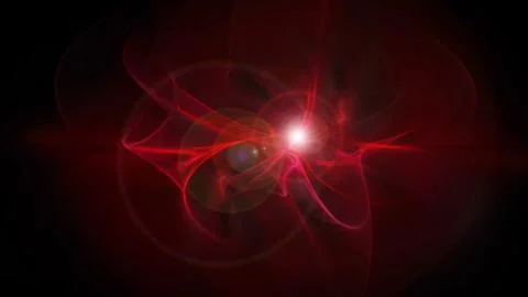 Abstract dark red background with light in the distance Stock Illustration
