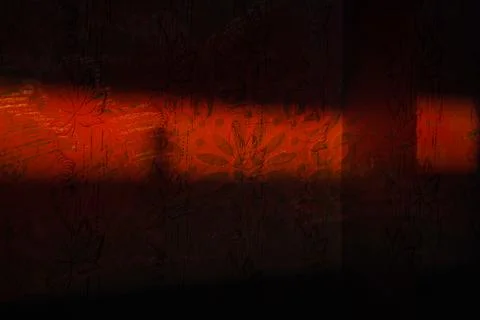 Abstract dark red background with subtle leaf patterns and horizontal streaks of Stock Photos