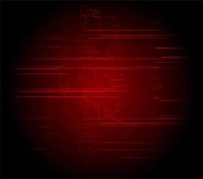 Abstract dark red black technical background Stock Illustration