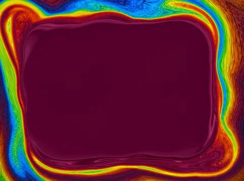 Abstract dark red color background with rainbow rectangular frame イラスト素材
