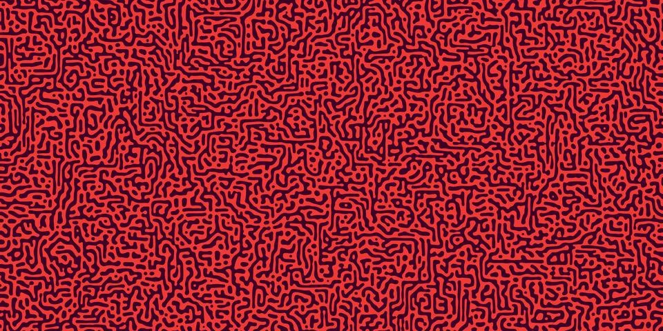 Abstract Dark Red Digitally Generated Surface Pattern Design, Generative Ar.. Stock Illustration