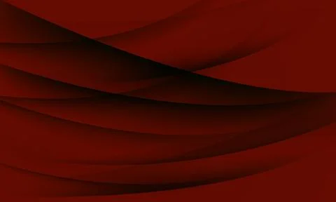 Abstract dark red elegant curve waves background. Dynamic shapes composition. Stock Illustration