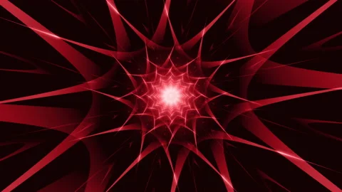 Abstract Dark Red Glowing Star Shaped Pattern Looped Background Video stock 164921392
