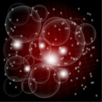 Abstract dark red light grid circle light background Stock Illustration