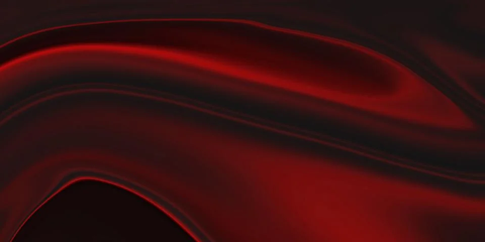 Abstract dark red liquid waves flowing with high contrast lighting Stock Illustration
