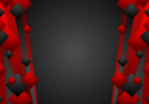 Abstract dark red tech corporate background Illustrazione stock