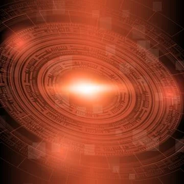 Abstract dark red technology background Stock Illustration