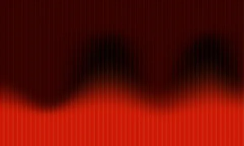 Abstract dark red wavy background with vertical fluted texture and gradient.. Illustration