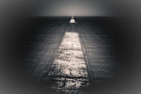 Abstract dark road Stock Photos