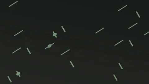 Abstract Dark Scene with Moving Streaks and Glowing Diamonds Видео 328587102
