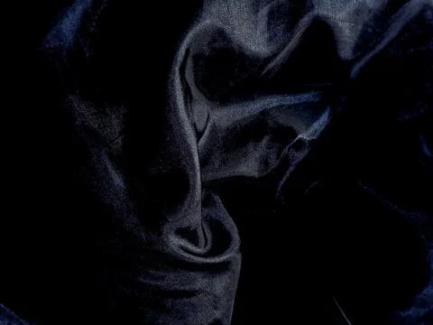 Abstract dark smoke background with elegant flowing wisps on black surface. Stock Photos
