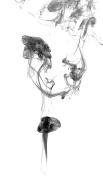 Abstract dark smoke Stock Photos