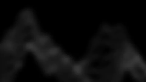 Abstract Dark Smoky Wave Motion on Black Background for Mysterious Atmosphe.. Stock Footage 346443548
