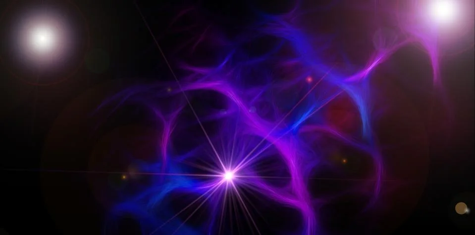 Abstract dark space suspense Stock Illustration