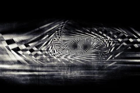 Abstract dark spirals pattern over concrete イラスト素材