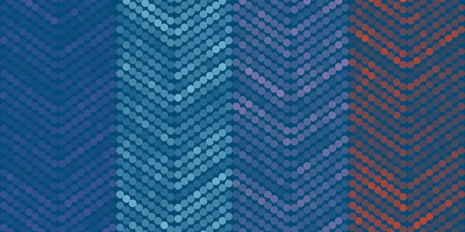 Abstract dark spotted vector pattern with blue, purple and red dots forming.. Stock Illustration