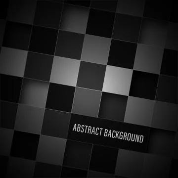 Abstract dark square vector background. Illustrazione stock