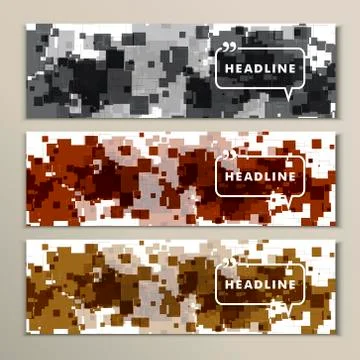 Abstract dark squares on a white background Stock Illustration