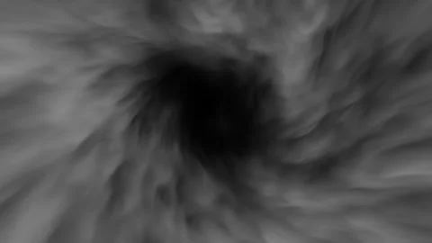 Abstract dark swirling smoke vortex with black hole. Mysterious cloud formation. Stock-Footage 333569666
