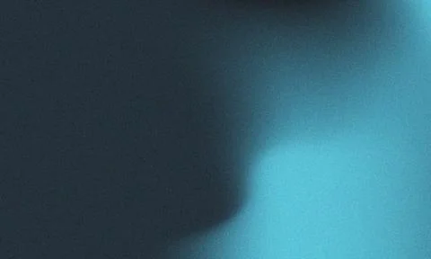 Abstract dark teal and light cyan gradient background, with grainy texture,.. Stock Photos